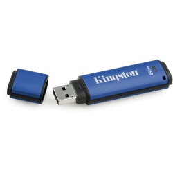 8GB Kingston DataTraveler Vault Privacy 256-bit AES Encrypted USB3.0 Flash Drive
