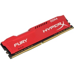8GB Kingston HyperX Fury DDR4 2666MHz PC4-21300 CL16 Memory Module - Red