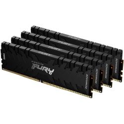 64GB Kingston Fury Renegade DDR4 3200MHz PC4-25600 CL16 Quad Channel Kit (4x 16GB) Black