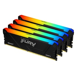 32GB Kingston FURY Beast DDR4 3200MHz CL16 Dual Channel Kit (4x 8GB) w/ RGB