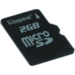 2GB Kingston microSD mobile phone memory card