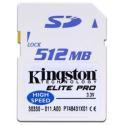 512Mb Kingston Elite Pro 50x Secure Digital card