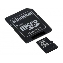 8GB Kingston microSDHC CL4 memory card