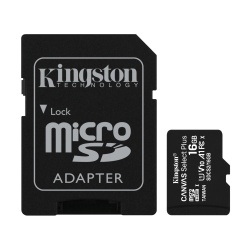16GB Kingston Canvas Select Plus microSDHC CL10 UHS-1 U1 V10 A1 Memory Card w/Adapter