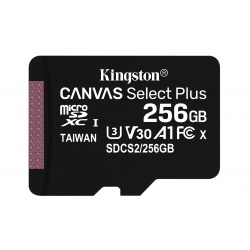 256GB Kingston Canvas Select Plus microSDXC CL10 UHS-1 U3 V30 A1 Memory Card
