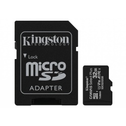 32GB Kingston Canvas Select Plus microSDHC CL10 UHS-1 U1 V10 A1 Memory Card w/Adapter - 3 Pack