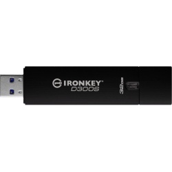 32GB Kingston D300S IronKey USB3.0 Flash Drive - Black