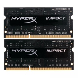 8GB Kingston DDR3 SO DIMM Hyper X Impact 2133MHz PC3-17000 1.35V CL11 Dual Memory Kit (2 x 4GB)- Black