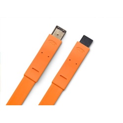 LaCie Flat Cable FireWire 400 to FireWire 800 (Orange, 120cm)