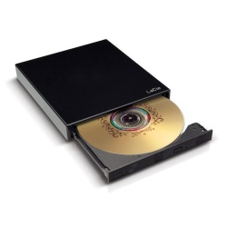 LaCie Portable DVD/CD Writer USB2.0 Slim Black design (8x DVD+/-RW)