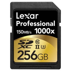 256GB Lexar SDXC UHS-2 1000X CL10 Memory Card
