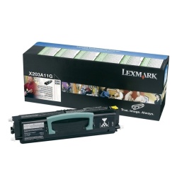 Lexmark Laser Toner Cartridge X203A11G Black - 2500 Page Yield