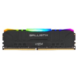16GB Crucial Ballistix RGB 3200MHz PC4-25600 CL16 1.35V DDR4 Single Memory Module - Black
