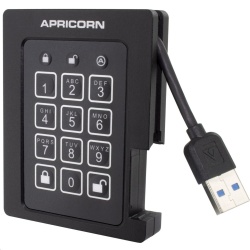 1TB Apricorn Aegis Padlock External Solid State Drive - Black