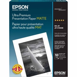 Epson Matte 8.5x11 Premium Presentation Photo Paper - 50 Sheets