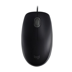 Logitech B110 Silent Wired Mouse - Black