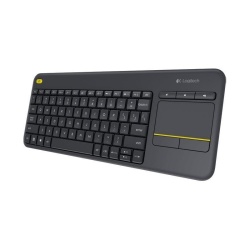 Logitech K400 Plus Wireless Touch Keyboard - German Layout - Black