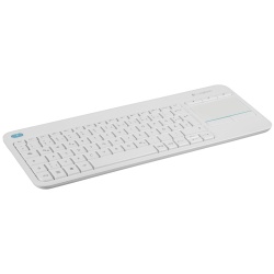 Logitech K400 Plus Wireless Touch Keyboard - German Layout - White