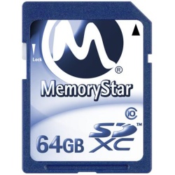 64GB MemoryStar SDXC CL10 High Performance Memory Card