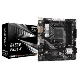 Asrock B450M Pro4-F AMD B450 Micro ATX DDR4 Motherboard