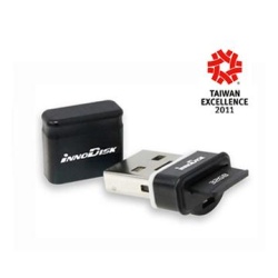 16GB nanoUSB Dual Plug-and-Forget USB2.0 Flash Drive with microSDHC reader