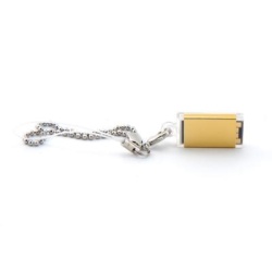 4GB NEON Turbo Slide HiSpeed USB2 Flash Drive ultra-compact (Gold)
