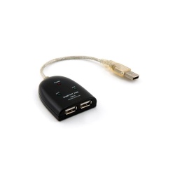 NEON 2-port USB Hub (USB2.0) Black