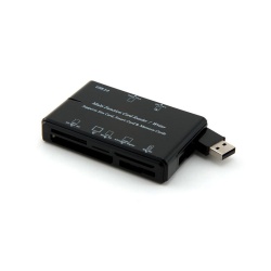 NEON All-in-one Multi-function Card Reader/Writer, supports SIM, Smart Cards, Flash Cards (Black)