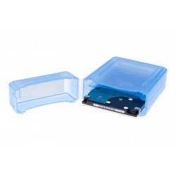 NEON Hard Protective Storage Case for 2x 2.5-inch hard drives / SSDs - Blue