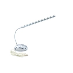 NEON USB powered desktop lamp Silver