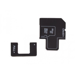 2-in-1 adapter microSDHC to USB reader + microSDHC to SD adapter