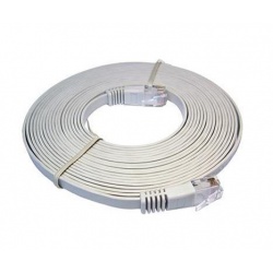 Cat6 RJ45 UTP Flat Network Cable / Patch Cable (Grey) 5m