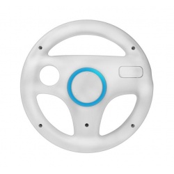 Racing Steering Wheel for Nintendo Wii White Colour