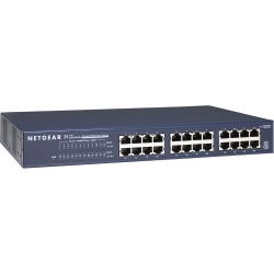 Netgear ProSafe 24 Port Rackmount Unmanaged Switch (10/100/1000) - Black