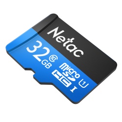 32GB Netac P500 microSDHC CL10 UHS-I Memory Card w/ SD Adapter