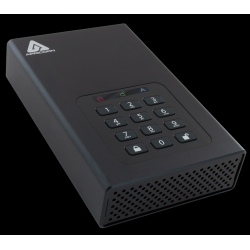 16TB Apricorn Aegis Padlock DT USB3.0 External Hard Drive - Black