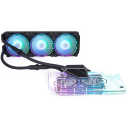 Alphacool Eiswolf 2 AIO RTX 3080/3090 Aorus 120MM Graphics Card All-In-One Liquid Cooler - Black, Transparent