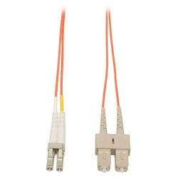 23FT Tripp Lite Duplex SC Multimode To LC Multimode Fiber Optic Patch Cable - Orange