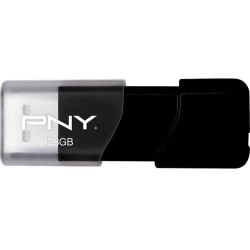 128GB PNY Attache 3 USB2.0 Flash Drive Black Capless