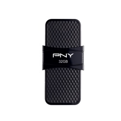 32GB PNY Duo Link OTG USB 3.1 Type-A Flash Drive - Black