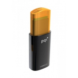 64GB PQI Clicker USB3.0 Flash Drive - Flaming Orange Edition