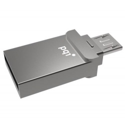 32GB PQI Connect 201 USB and micro USB OTG Storage Drive for Android devices