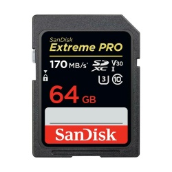 64GB SanDisk Extreme Pro SDXC Secure Digital Memory Card