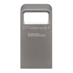 128GB Kingston Technology DataTraveler Micro USB3.2 Type-A Flash Drive - Silver