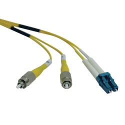 7FT Tripp Lite Duplex LC Singlemode To FC Singlemode Fiber Optic Patch Cable - Yellow