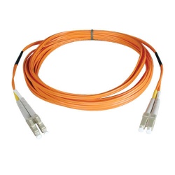 Tripp Lite 65FT LC to LC Duplex Multimode 62.5/125 Fiber Patch Cable - Orange