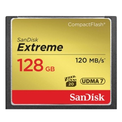 128GB Sandisk Extreme CompactFlash Memory Card (120MB/sec Read - 85MB/sec Write)