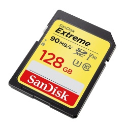 128GB Sandisk SDXC Extreme Plus UHS-I U3 Memory Card 90MB/sec