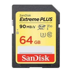 64GB Sandisk Extreme Plus - SDXC UHS U3 CL10 SDSDXSF-064G-ANC - Memory Card
