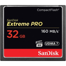 32GB SanDisk Extreme Pro CompactFlash Memory Card - 1000x Speed Rating